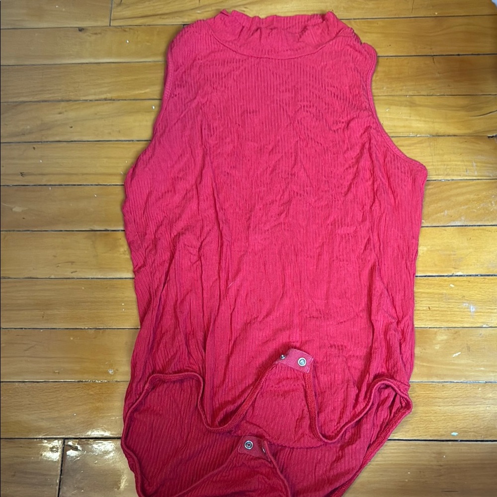Ambiance Pink Sleeveless Muscle Tee Bodysuit